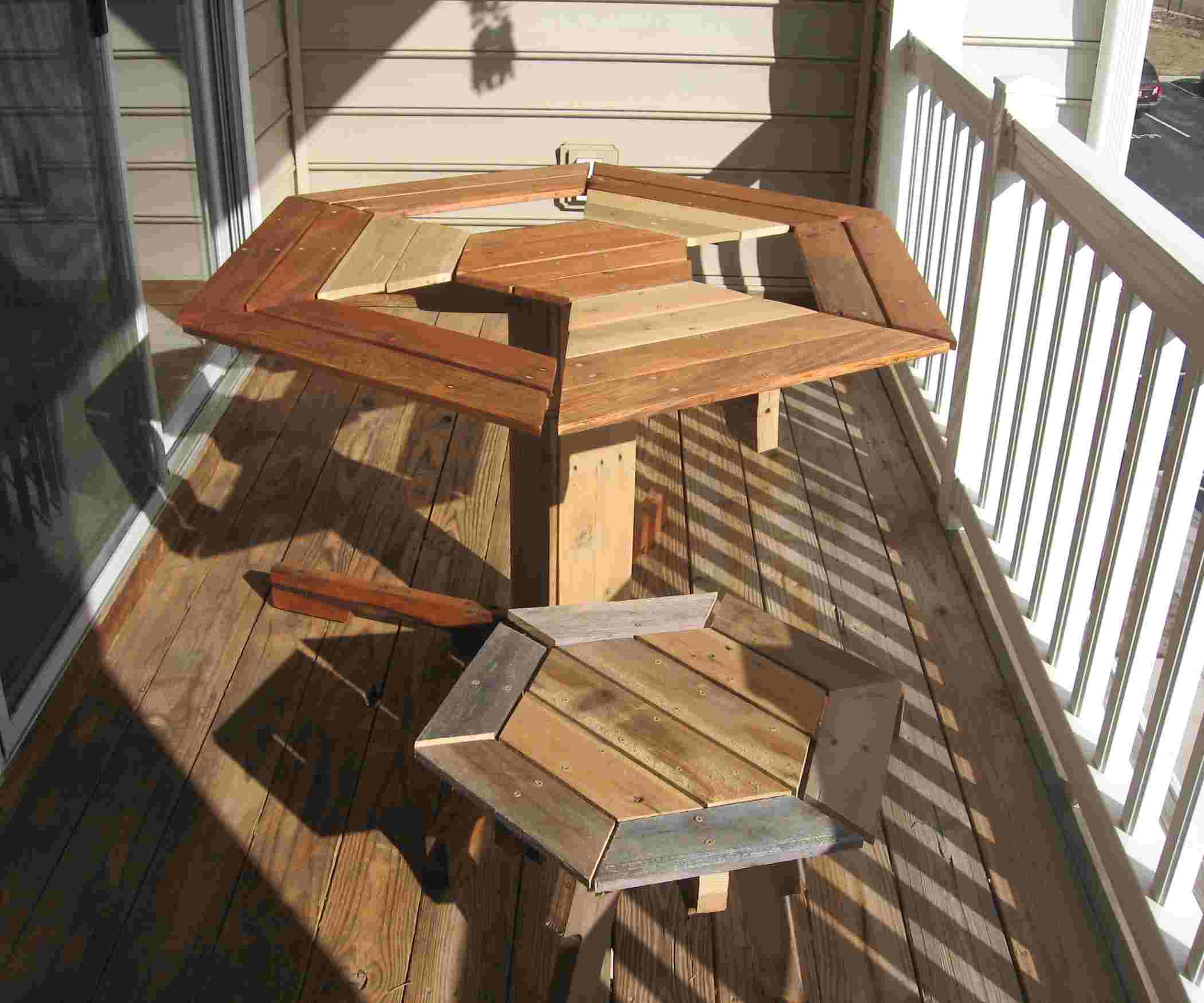 table en palette bois idée terrasse 