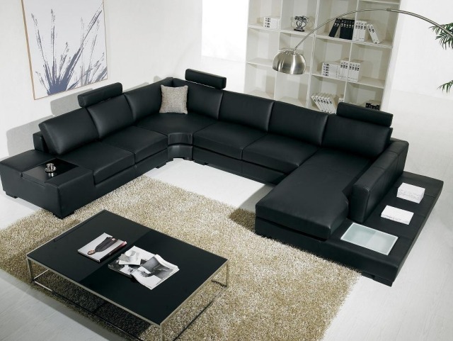 aménagement-de-salon-meubles-modernes-canape-noir-table-basse