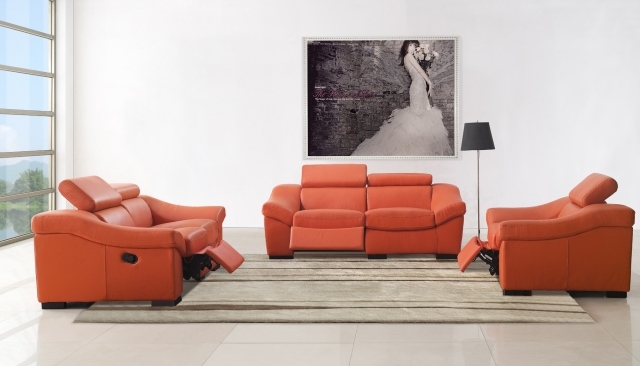 aménagement-de-salon-meubles-modernes-couleur-orange-canape-ensemble