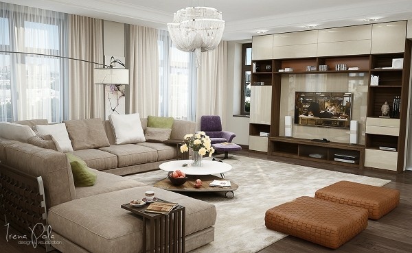 appartement luxe salle sejour design