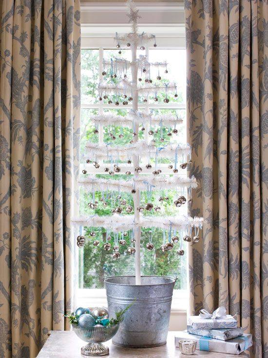arbre-de-noël-décoration-originale-sapin-artificiel-couleur-blanche