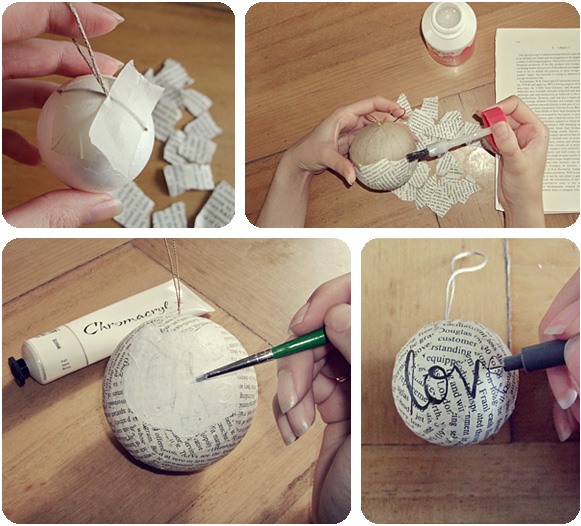 Boule De Noel En Papier Journal