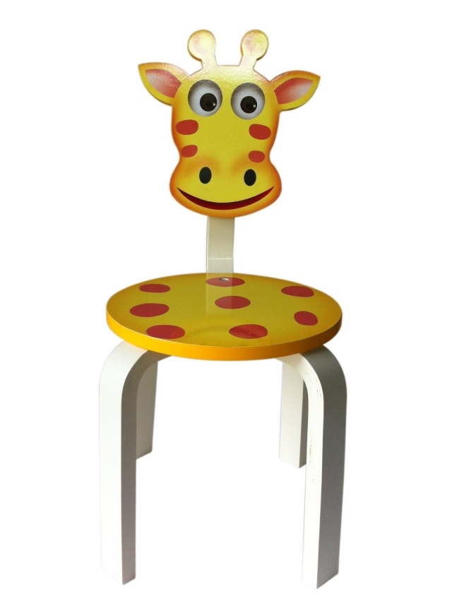 chaise-enfant-idée-originale-motif-girafe