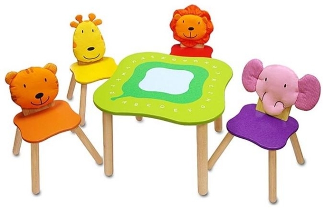 chaise-enfant-idée-originale-table-thème-jungle