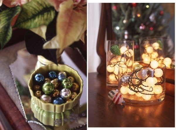 déco-maison-Noël-guirlandes-lumineuses-boules-Noel-multicolores déco maison pour Noël