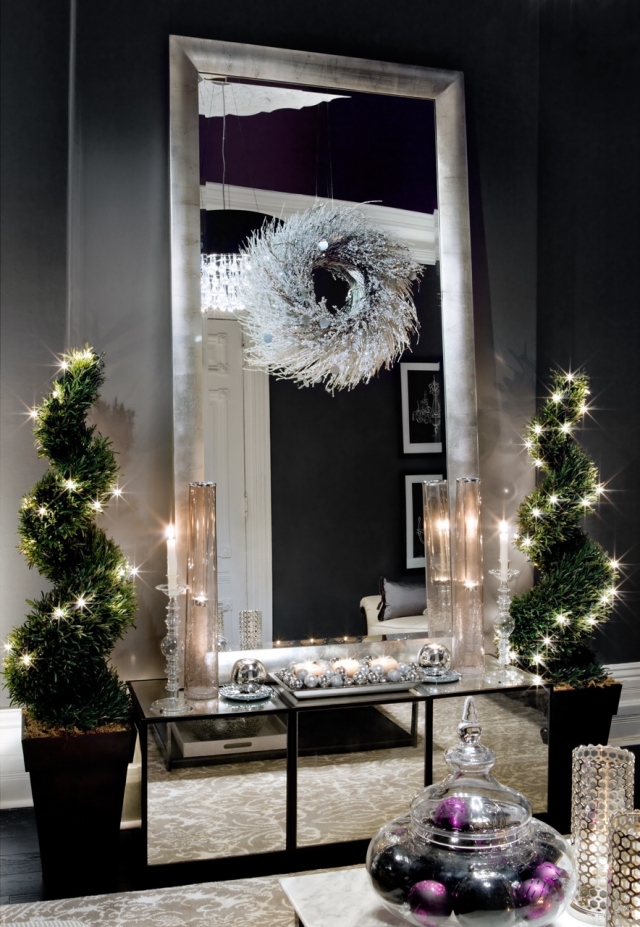 décoration-Noël-originale-couronne-grise