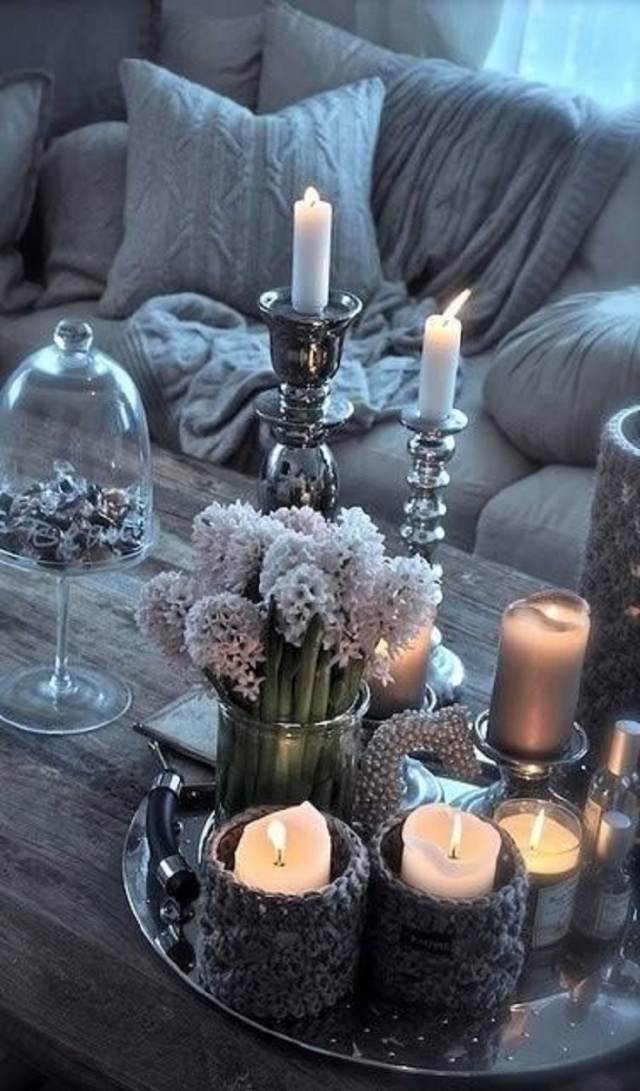 décoration-Noël-originale-gris-bougies