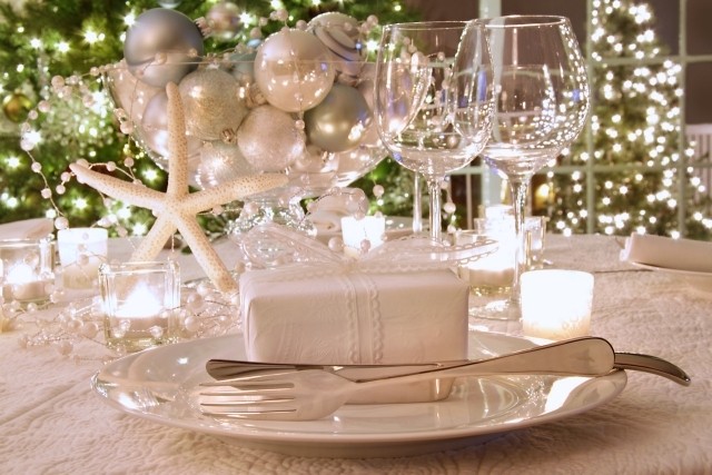 décoration de Noël originale table-mariage-chic