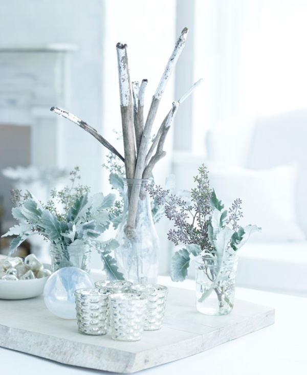 décoration-Noël-élégante-blanc-gris-argent