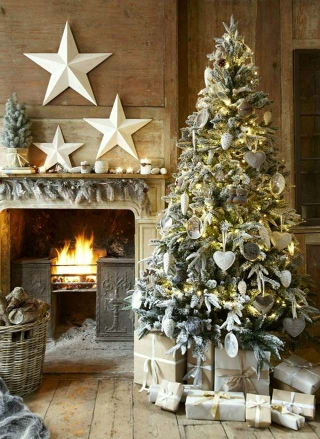 décoration-Noël-étoiles-cadeaux-sapin