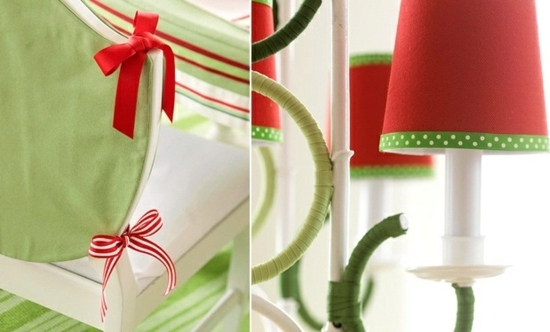 décoration-de-Noël-DIY-rubans-rouges-blancs-lampe-poser