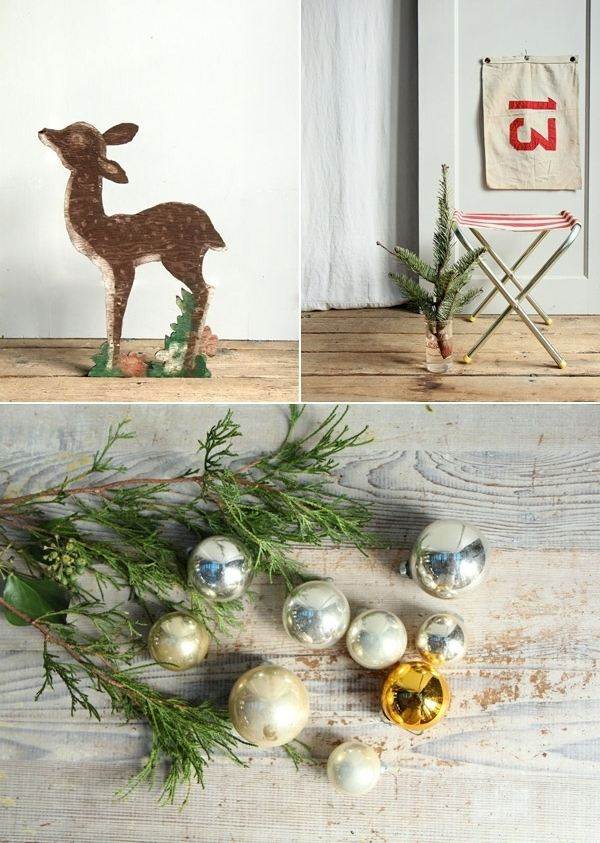 décoration-de-Noël-idée-originale-branches-sapin-boules-decoratives