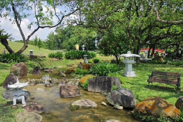 jardin aquatique style japonais typique