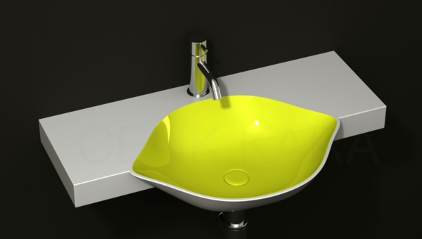 lavabo salle de bain touche humour forme citron
