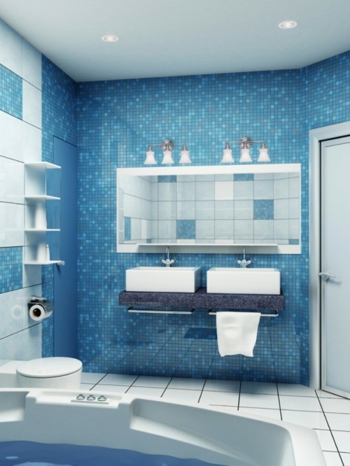 minimaliste moderne salle bains style marin