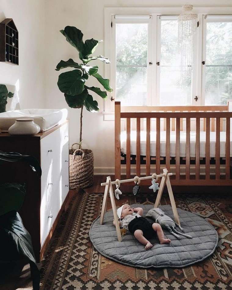 chambre de bébé mixte scandinave minimaliste 
