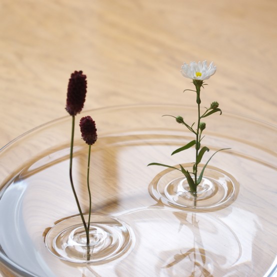 vase Ripple plantes flottent verticalement