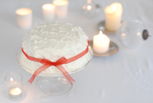 Gâteau de Noël blanc