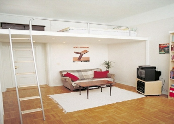 deco simple appartement petit espace chambre mezzanine