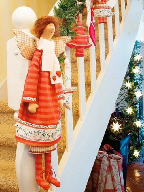 escalier deco jouets Noel