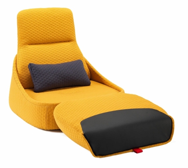 fauteuil design jaune gris Patricia Urquiola