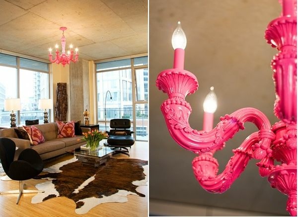 lustre rose loft design chandelier