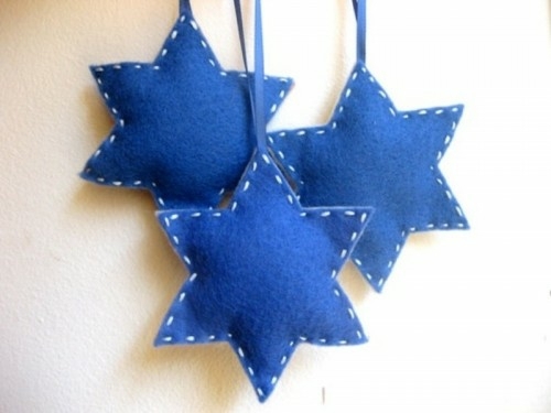 Étoiles bleues DIY embellir arbre de Noël