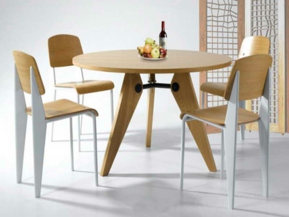 table cuisine ronde bois Ikea