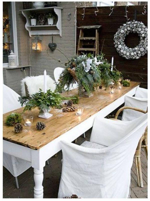 Style particulier meubles déco thème en blanc verdure plantes