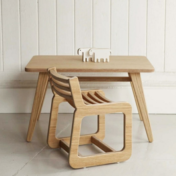 Meuble en bois simple naturel table design
