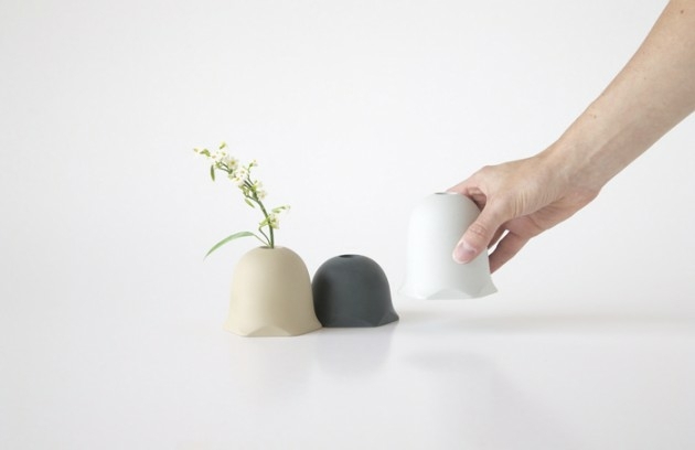 vase décoratif scape porcelaine forme interessante