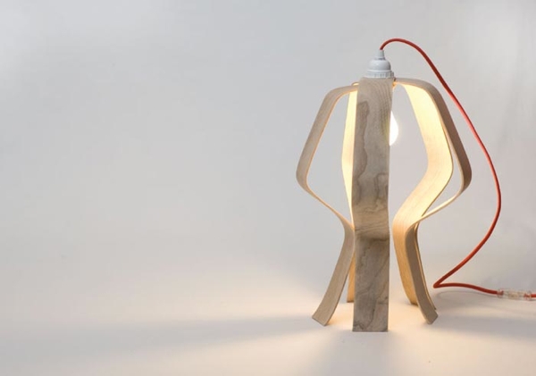 Lampe design moderne en bois