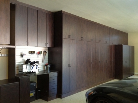 armoires bois rangement garage