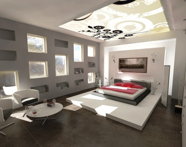 chambre masculine spacieuse