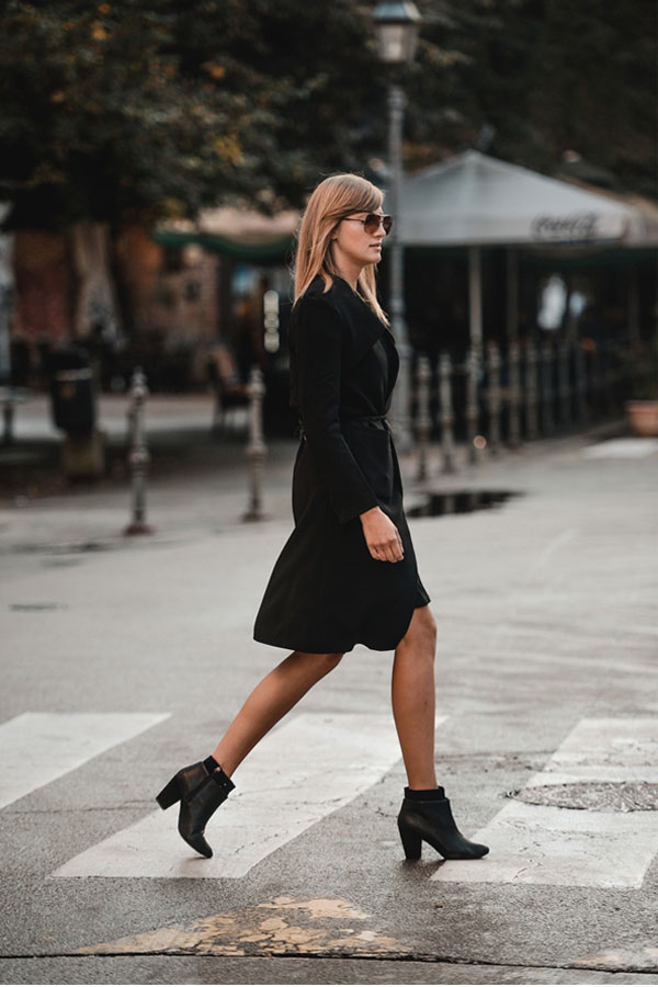 couleur noir robe vila bottes bershka sac front row shop