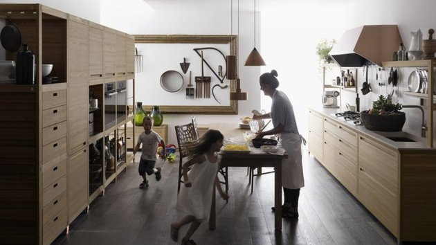 beaucoup espace cuisine vraiment créer ambiance familiale 