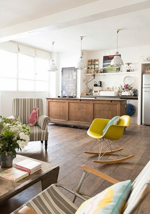 Salon cuisine lier déco des meubles design originales 