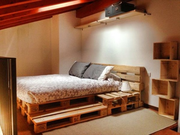 deco chambre coucher moderne bois