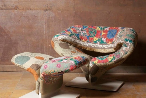 Meuble Design fleurs chaise Pokja moderne Art fair