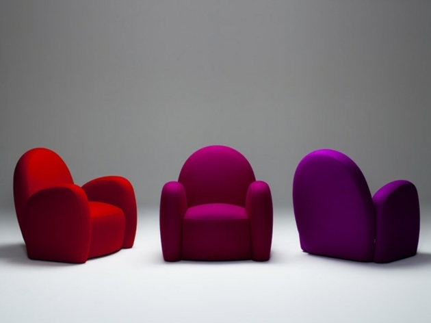 fauteuil design couleurs vives Domingo Salotti
