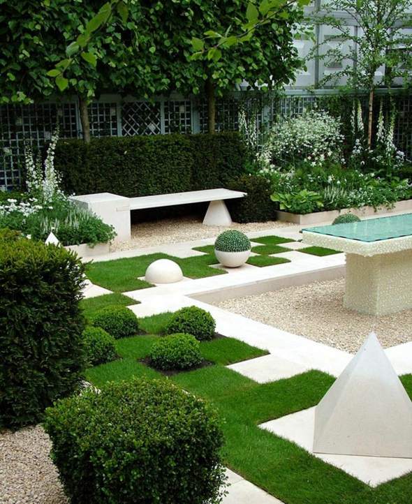 jardin design relax moderne