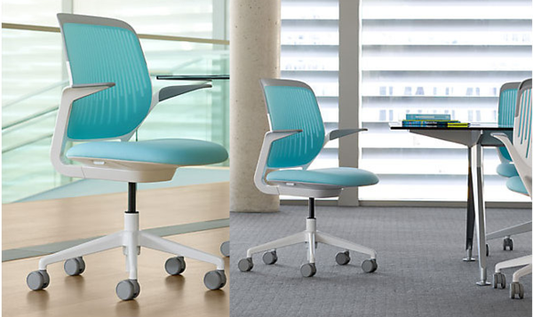 mobilier bureau durable chaise Cobi turquoise