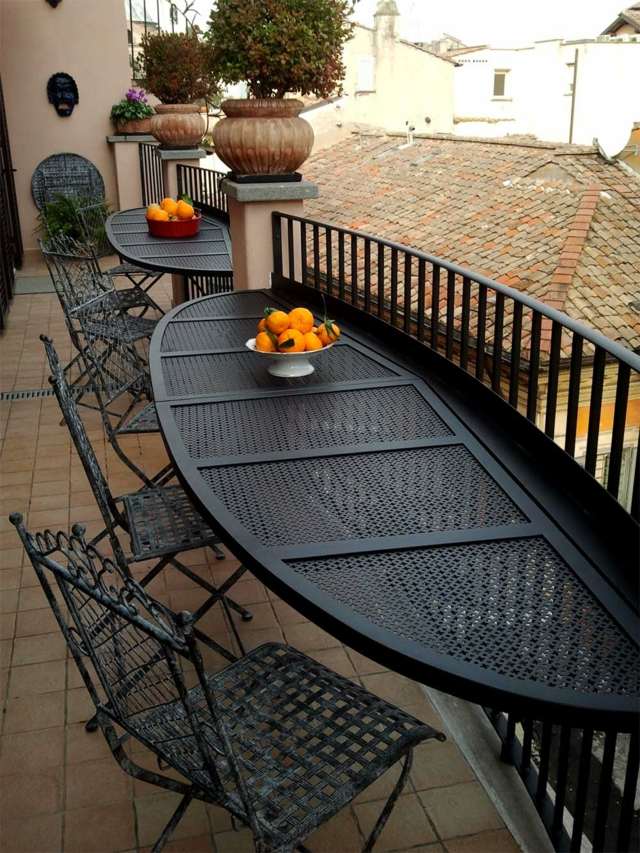 terrasse aménagée balcon