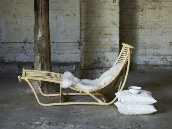 chaise longue rotin Sika Design