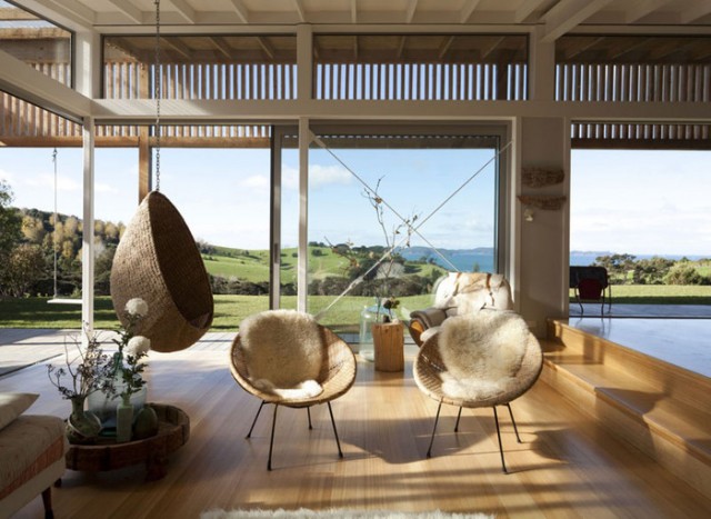 intérieur moderne chaises hamac suspendu design forme oeuf maison confort enfant