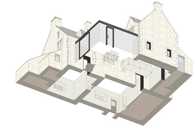 cottage extension vitree plan construction