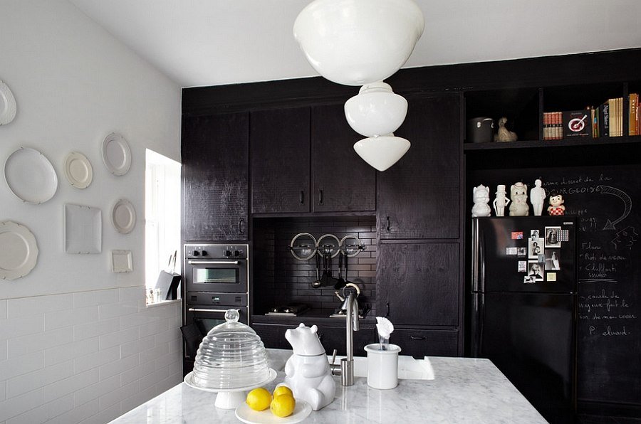 cuisine noire couleur noire sophistiqué moderne contemporaine fonce objet design