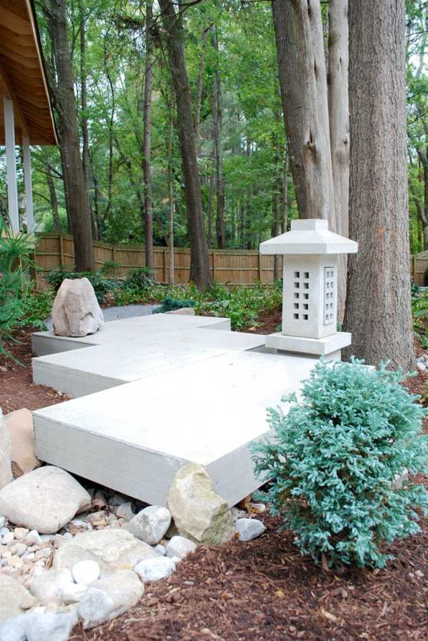 deco contemporaine jardin zen