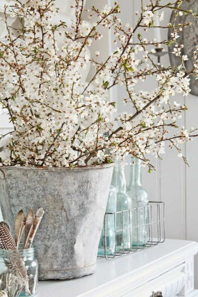 fleur de cerisier belle déco maison fleurs maison salle de bainc cuisine