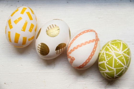 décorer des œufs stickers